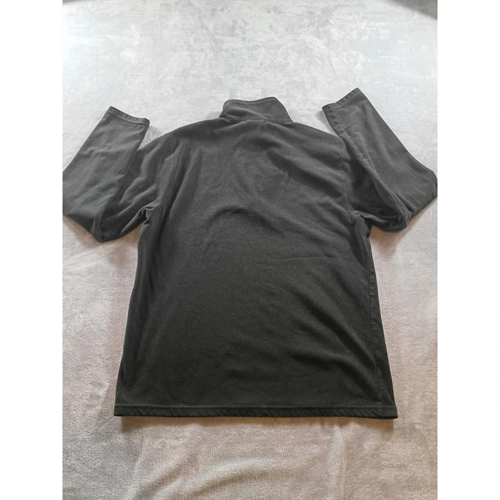 The North Face Pullover Mens Medium Black‎ 1/4 Zip Fleece Long Sleeve Hiking Top